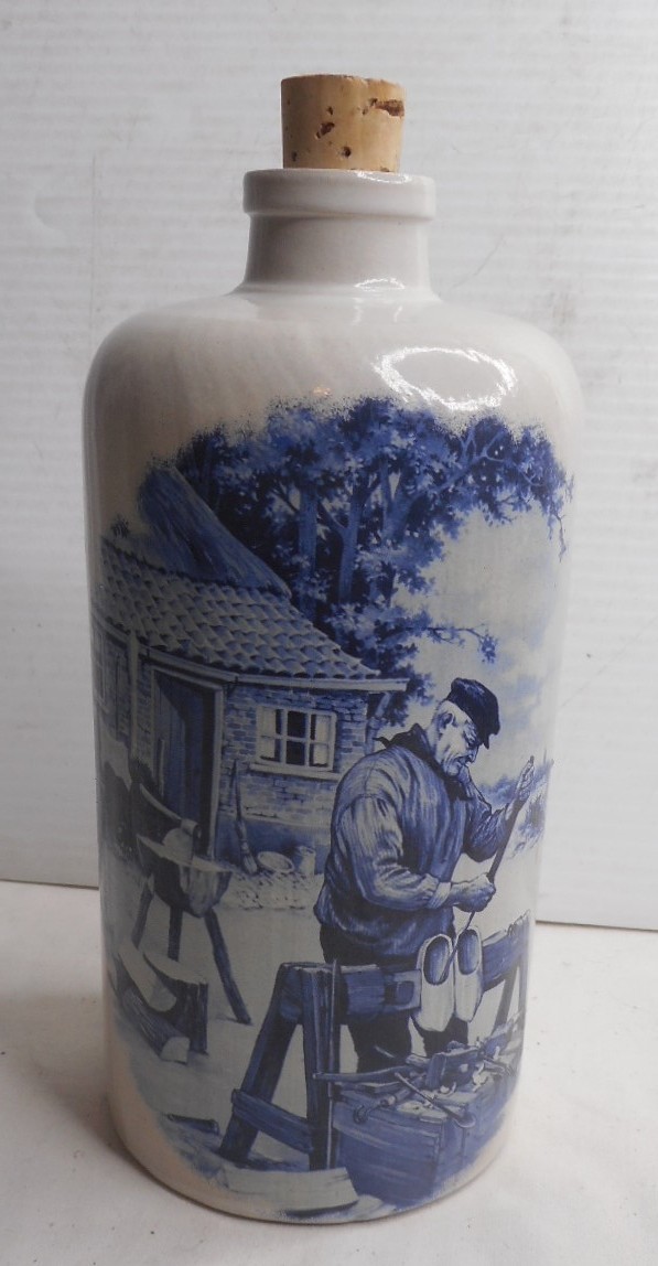 Delft Blue Jug Klompenhauer Wooden Shoe  Apostel made in Holland 7.5" H x 3.5" W