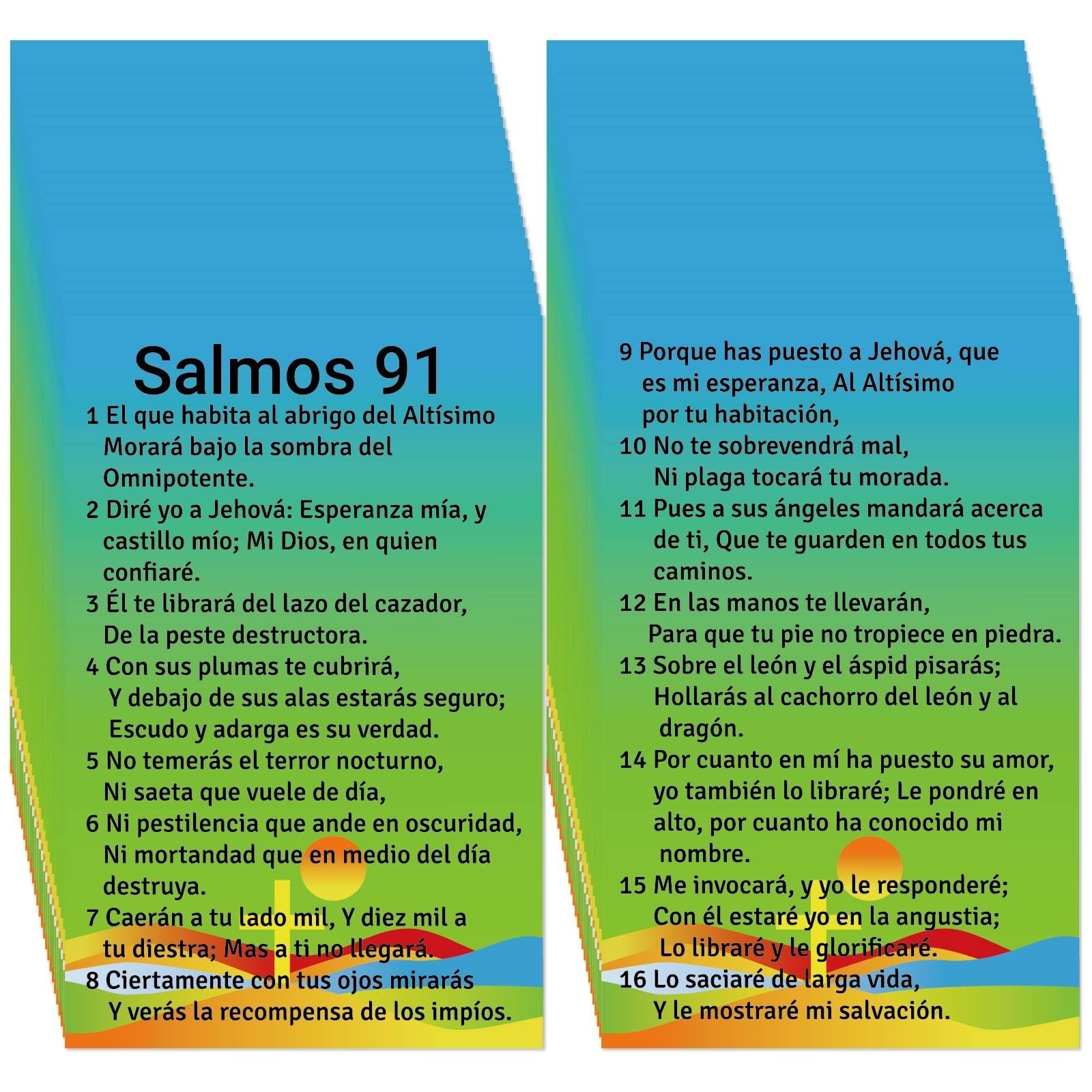 240pcs Spanish Psalm 91 Gospel Tracts Religious Christian Roman Road Salvatio...