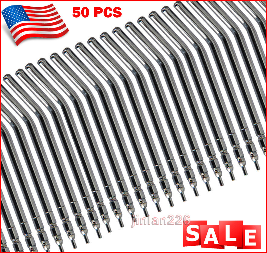 50Pcs Dental Air Water Spray Triple Syringe Autoclavable Nozzles/Tips/Tubes PG50