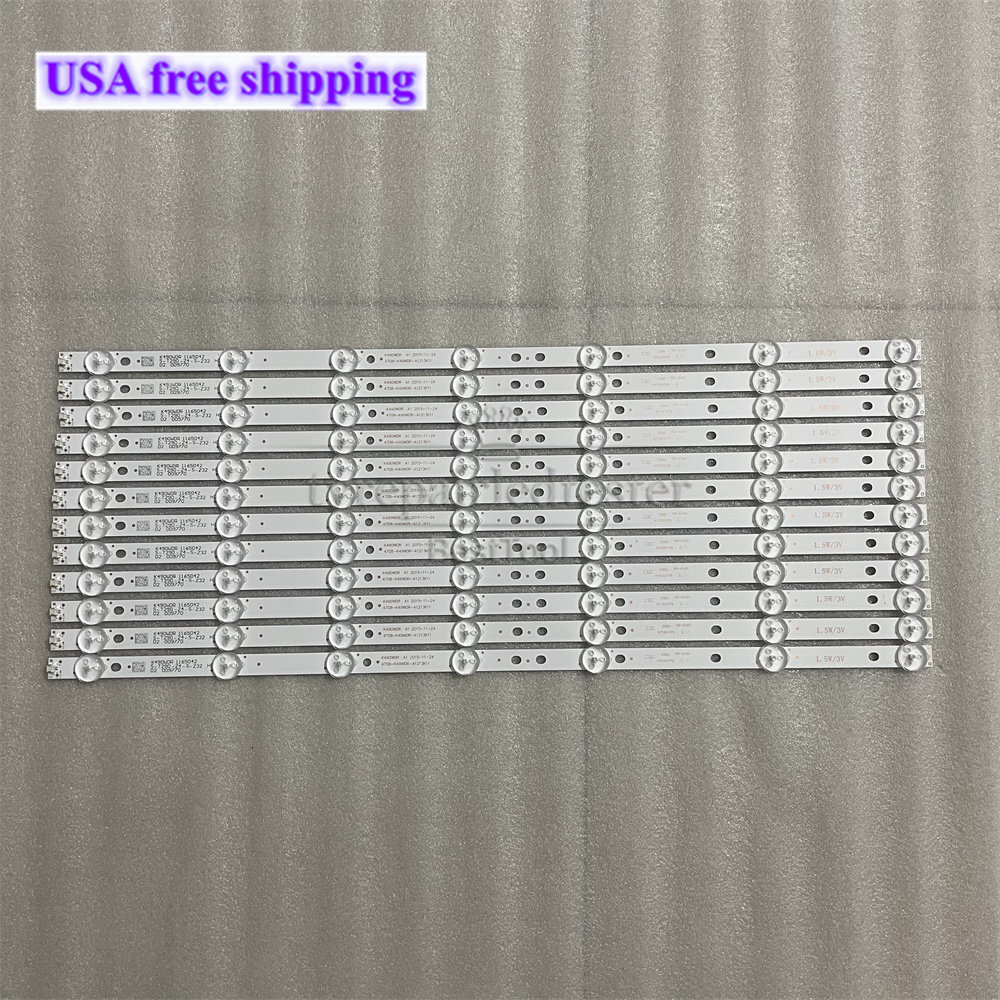 For Toshiba 4708-K49WDR-A1213K11 LED Backlight Strips (12) 49L621U NEW