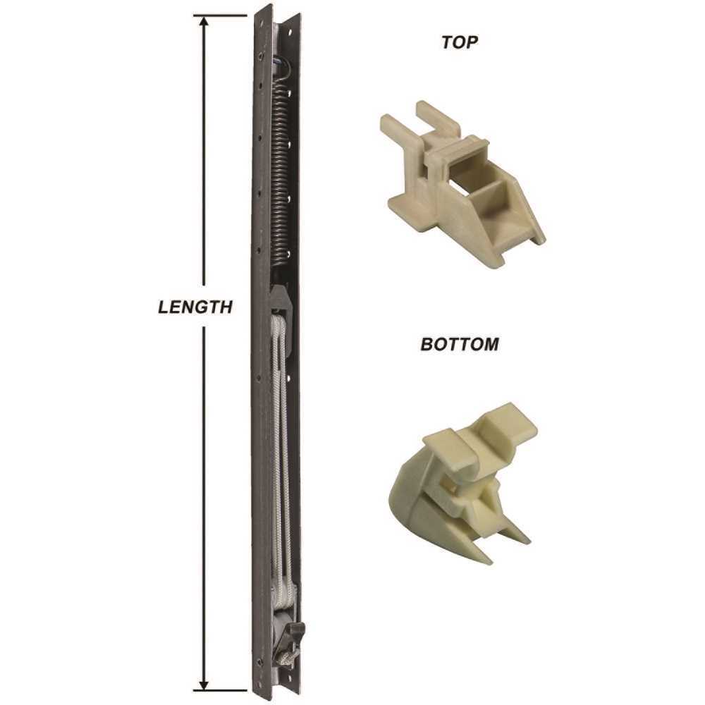 24 in. L x 9/16 in. W x 5/8 in. D Window Channel Balance 2330 with Top and Botto