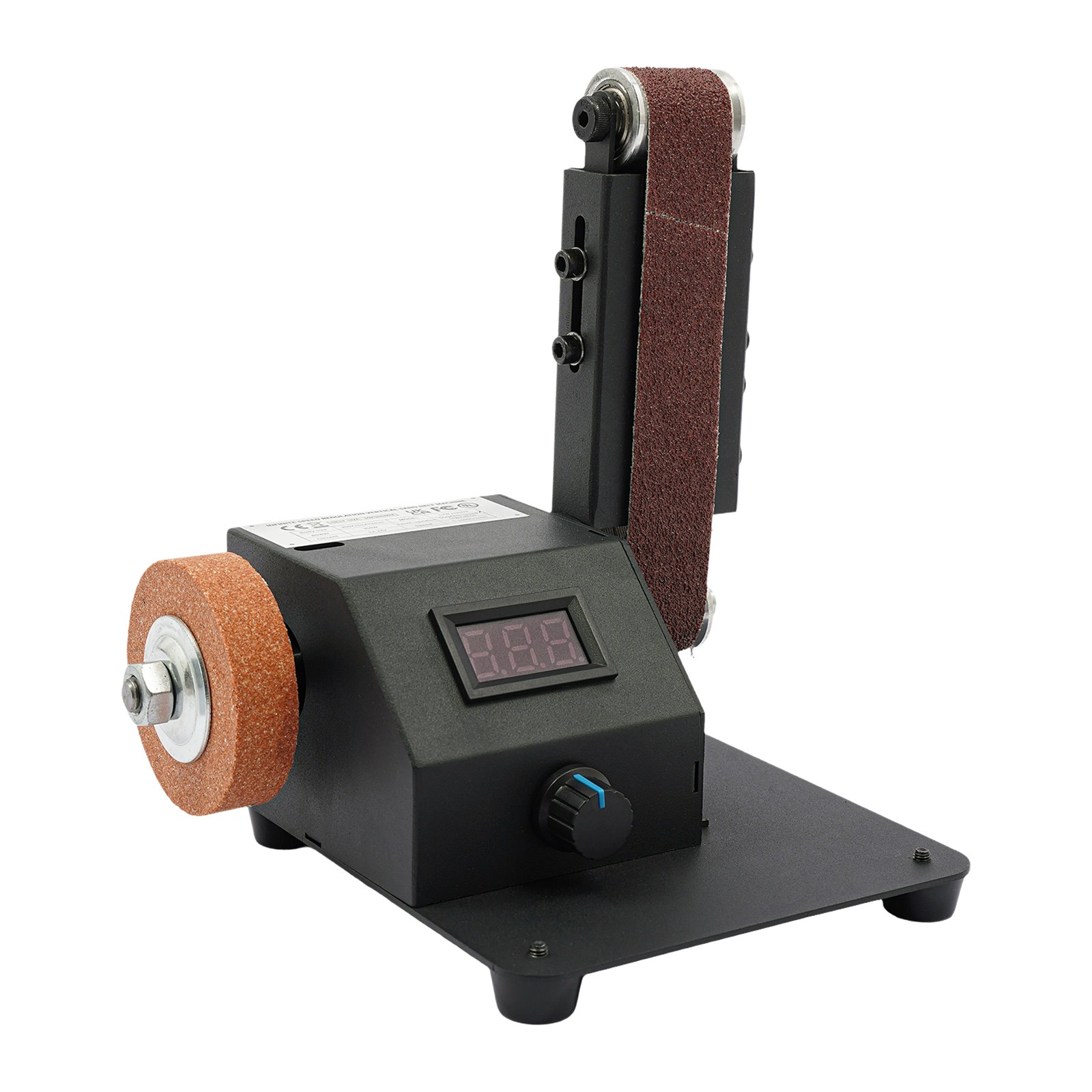 Belt Sander Bench Grinder Knife Sharpener Tool w/10 Belts Table Polishing Sander