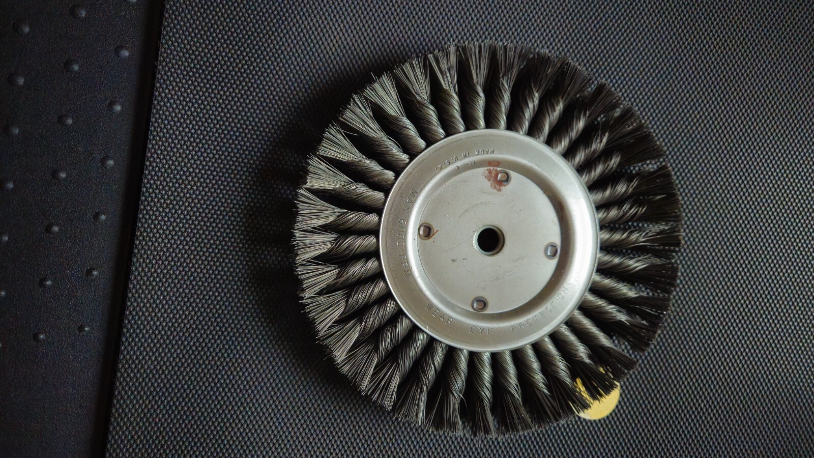 Anderson Brush  03314 DM8 8"X.014  Twist Wirewheel Brush Crimped 5/8 -1/2 AH NOS