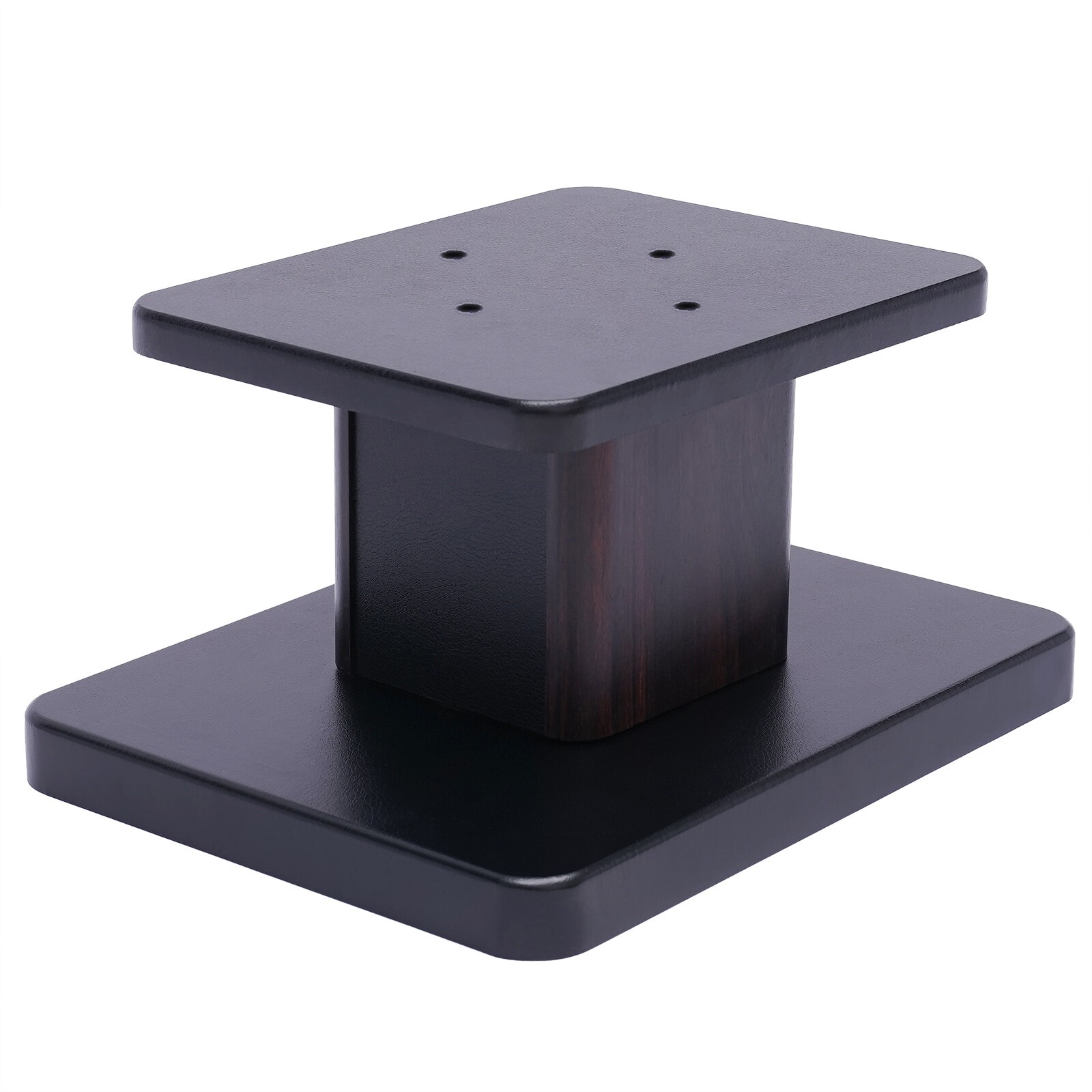 Elegant Black Walnut Speaker Stands for Bookshelf or Desktop Use