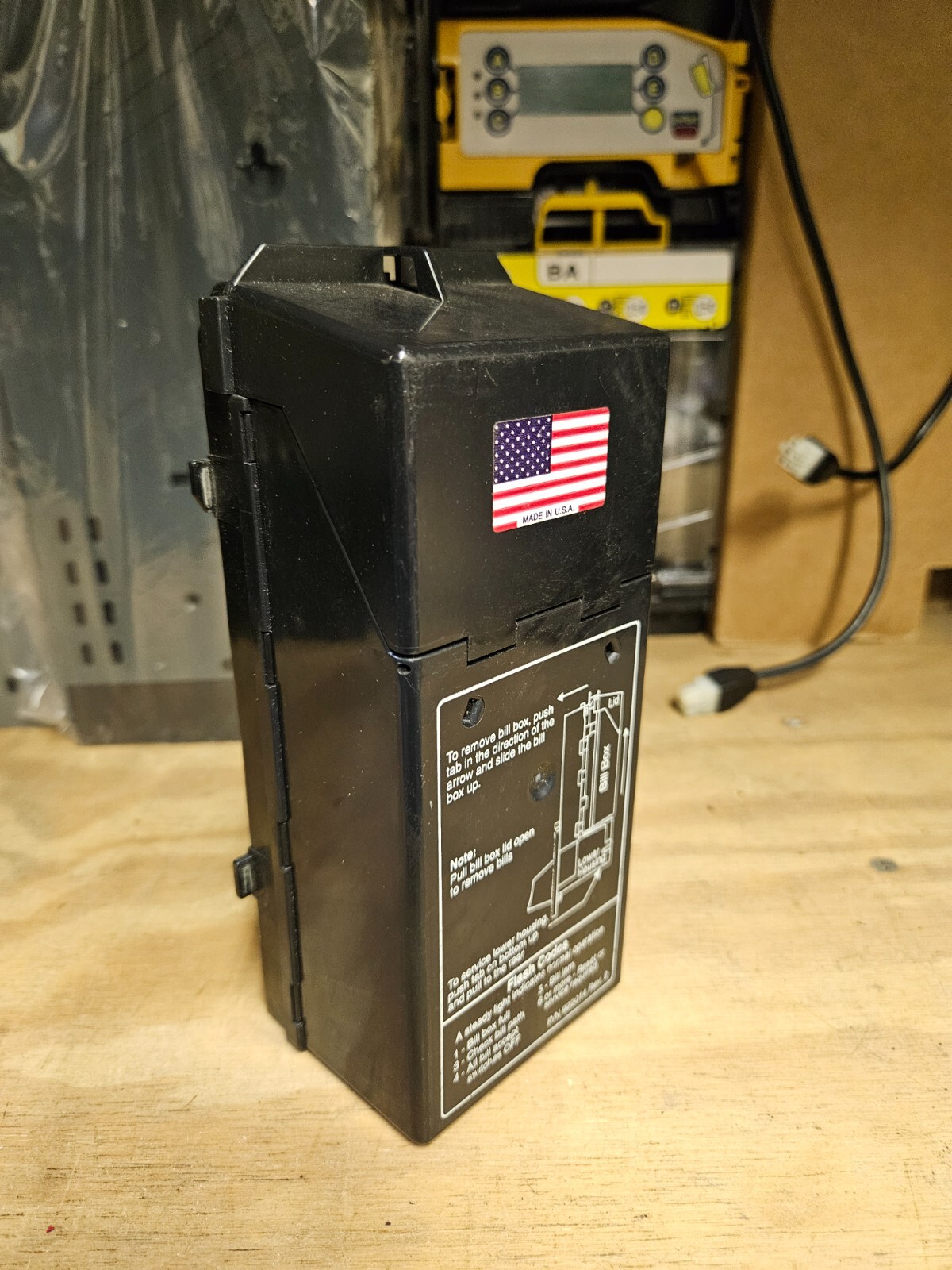 Coinco Dollar Bill Acceptor Magazine Stacker Black Bill Box Mag BA BP Series