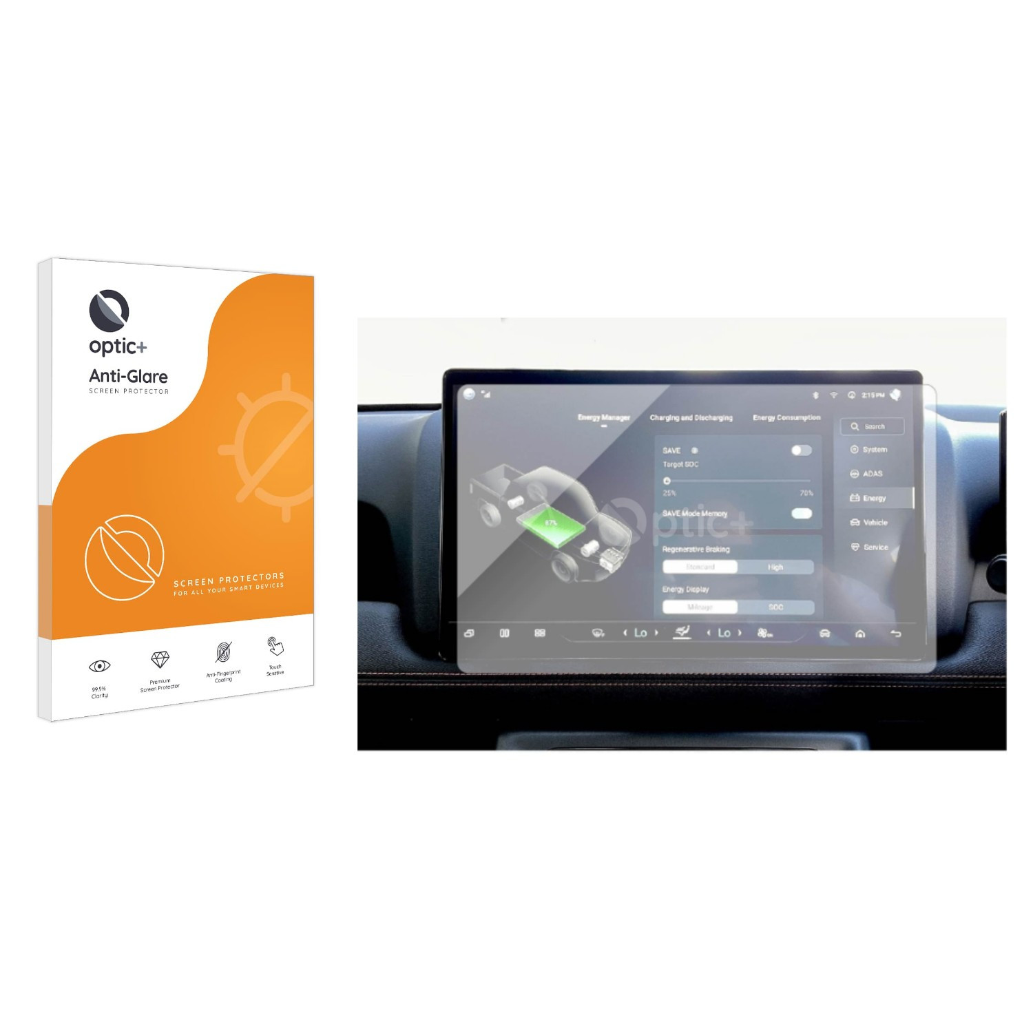 Optic+ Anti-Glare Screen Protector for BYD Shark 6 15.6" Infotainment display