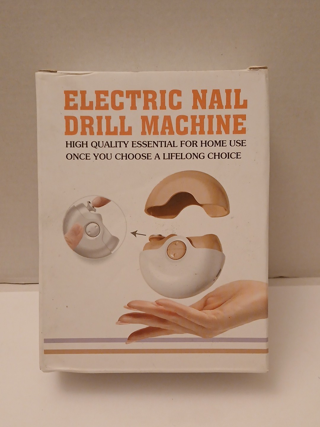 ELECTRIC NAIL DRILL MACHINE BLACK RECHARGEABLE CHARGER INCLUDED