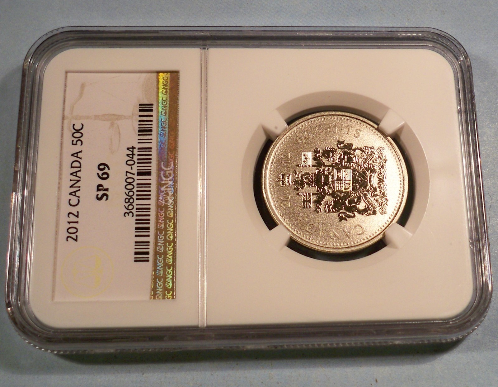 2012 CANADA NGC SP69 50c REVERSE PROOF TYPE HALF DOLLAR SPECIMEN SP MS 69