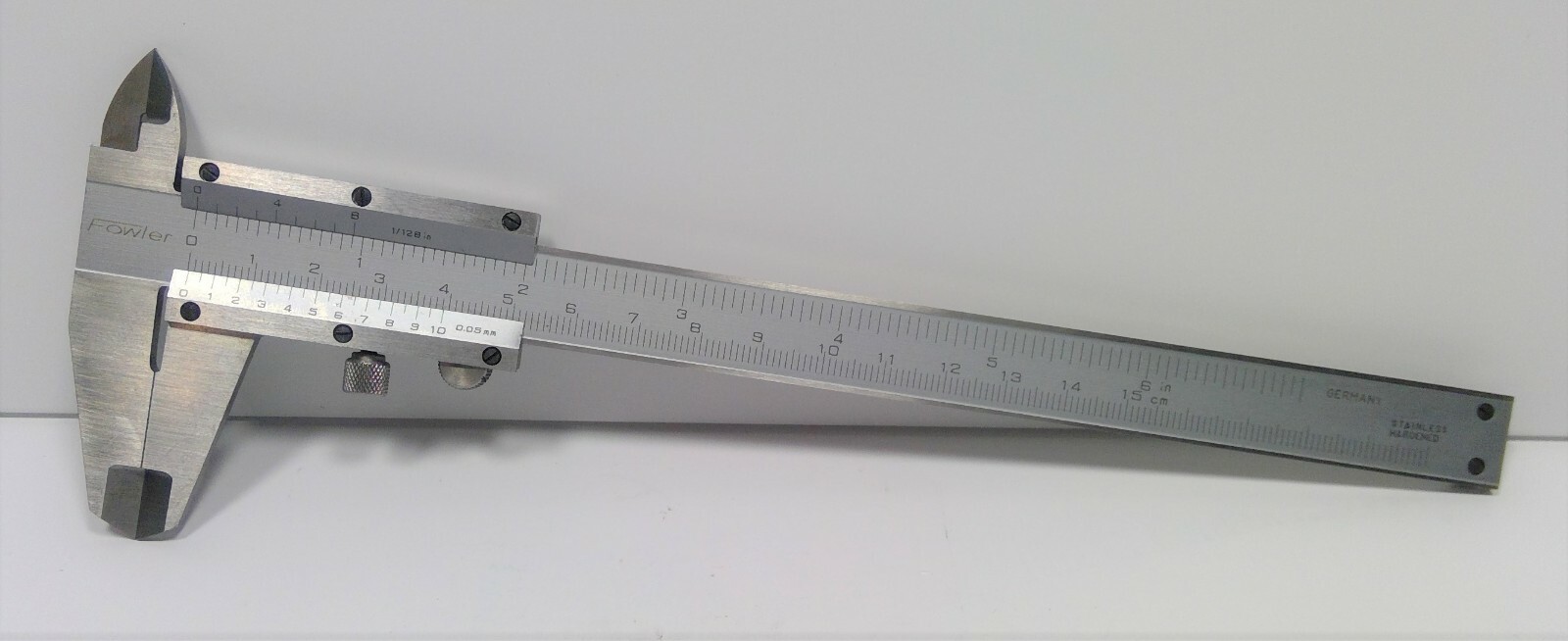 Fowler 0-6" Vernier Caliper 52-057-016  Made in Germany