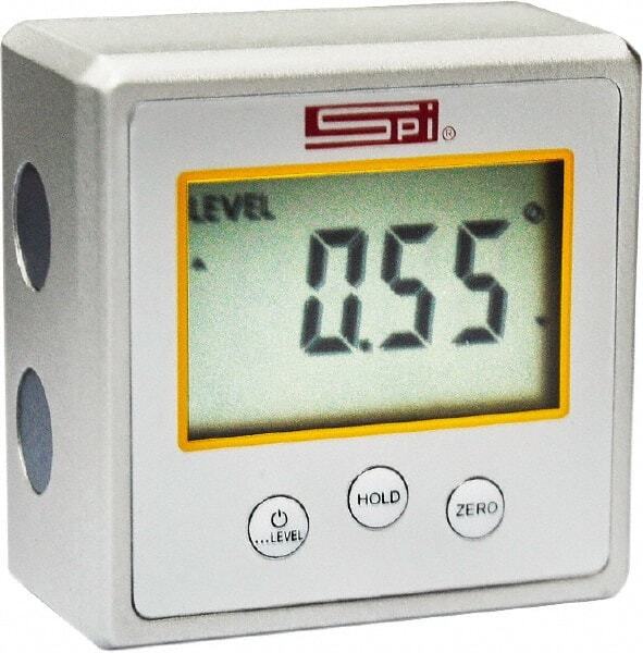 SPI 11-983-4 Digital Protractor with Magnetic Base, 0° to 90° Measuring Range