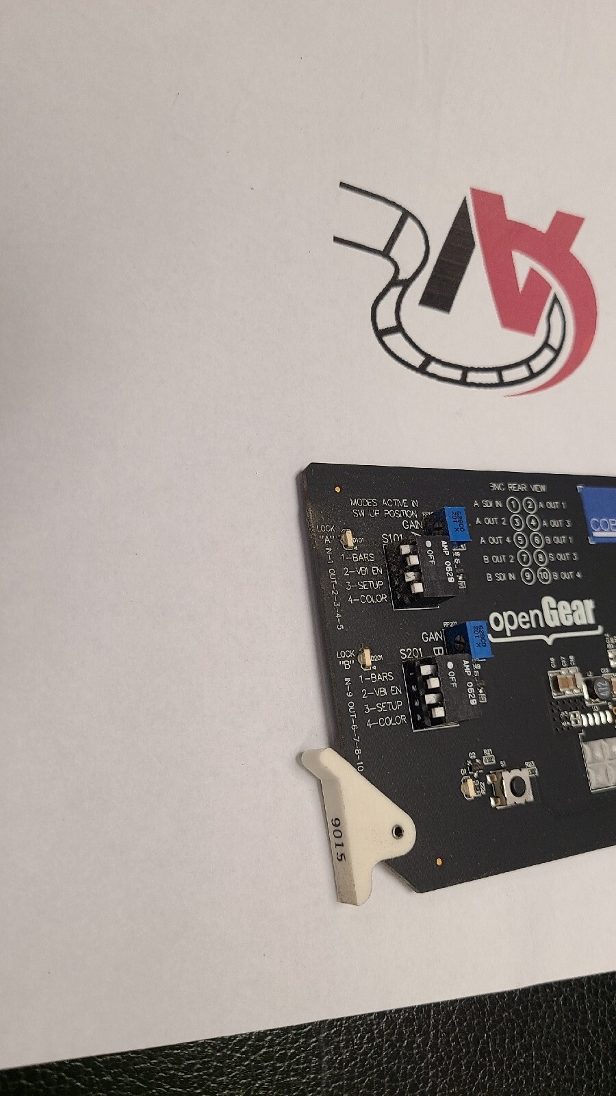 Cobalt Digital 9015 DUAL SDI VIDEO TO ANALOG Reclocked CONVERTER openGear Card
