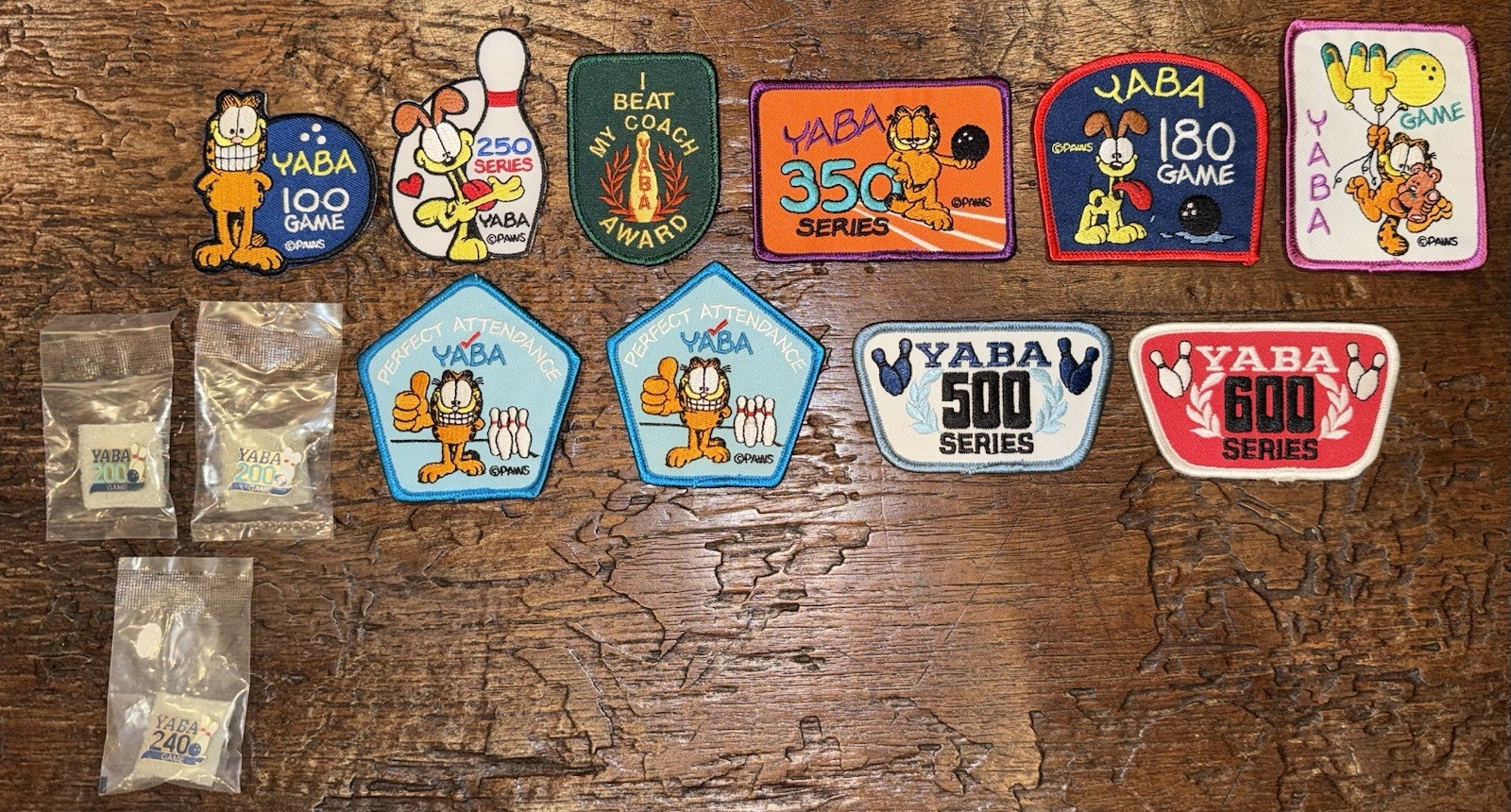 Vintage Lot Of 13 YABA Young American Bowling Alliance Patches & Pins