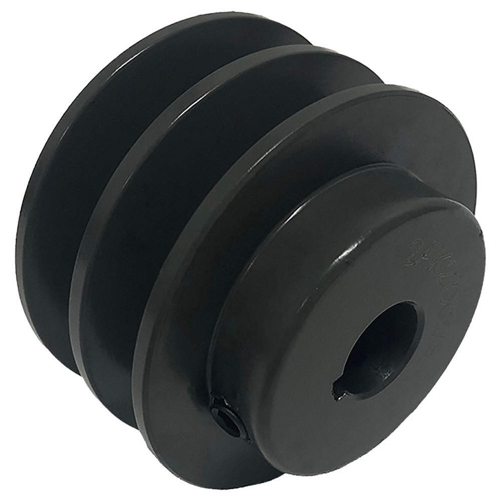 GRAINGER APPROVED  V-Belt Pulley,2.75 in Out dia.,Cast Iron 813D02