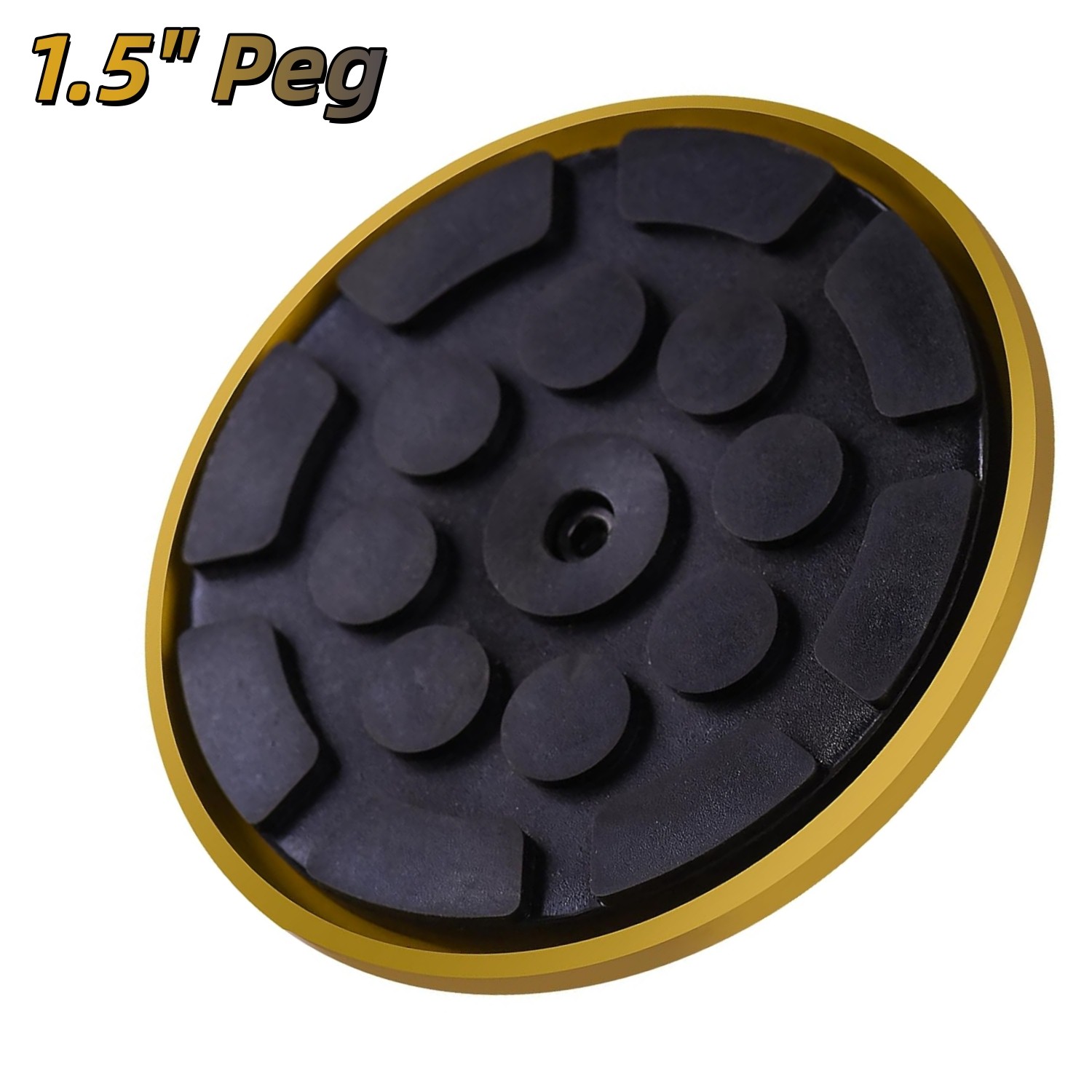 1x For Atlas Automotive Equipment Round Lift Adapter with Rubber Pad, 1.5" Peg