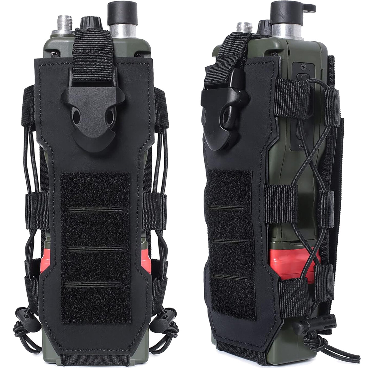 Tactical Water Bottle Pouch Molle Interphone Radio Pouch Attachment for Backpack