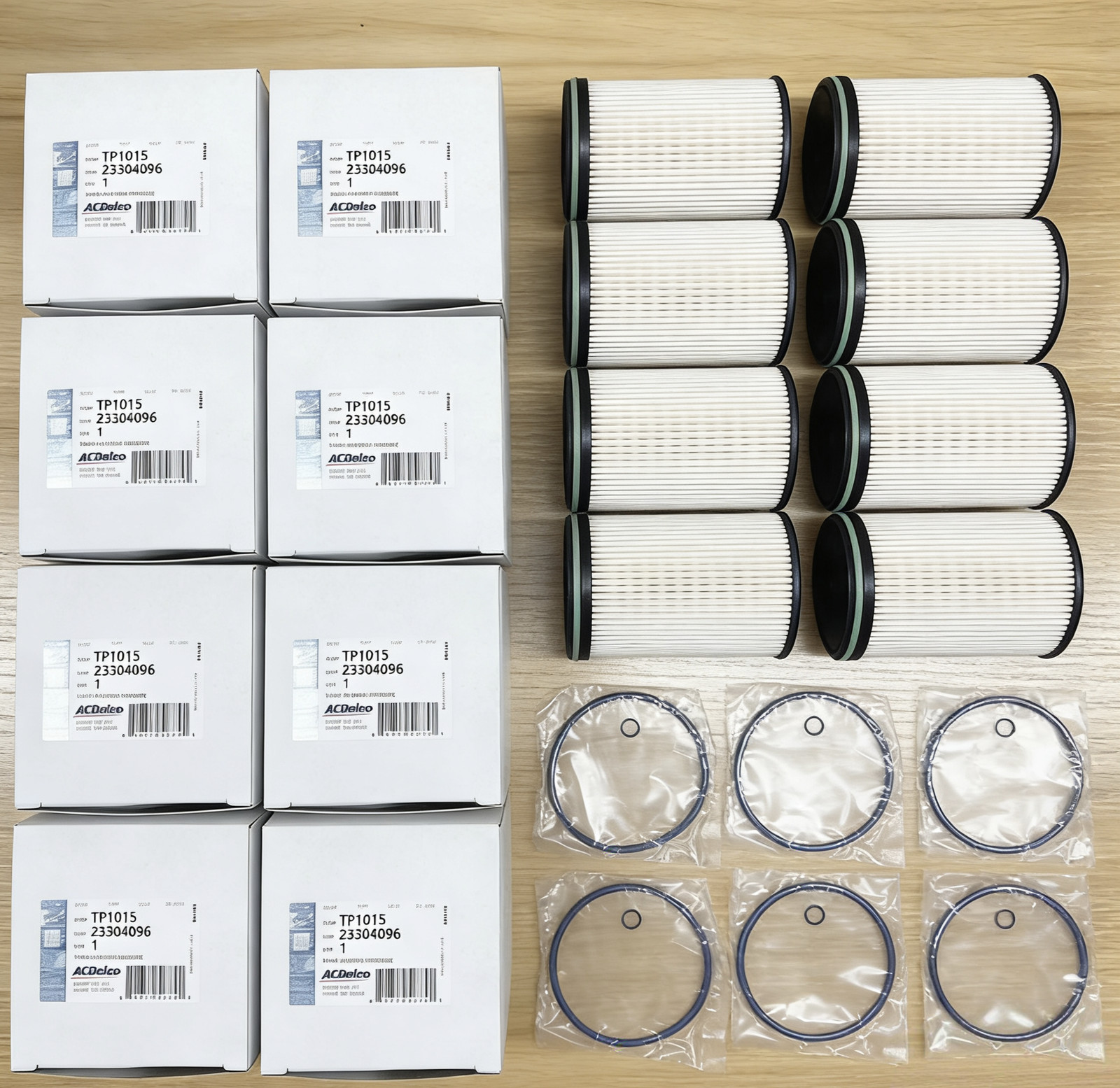 10x Genuine Chevy GMC ACDelco Pro Fuel Filter Kit Gaskets  13539108  TP1015