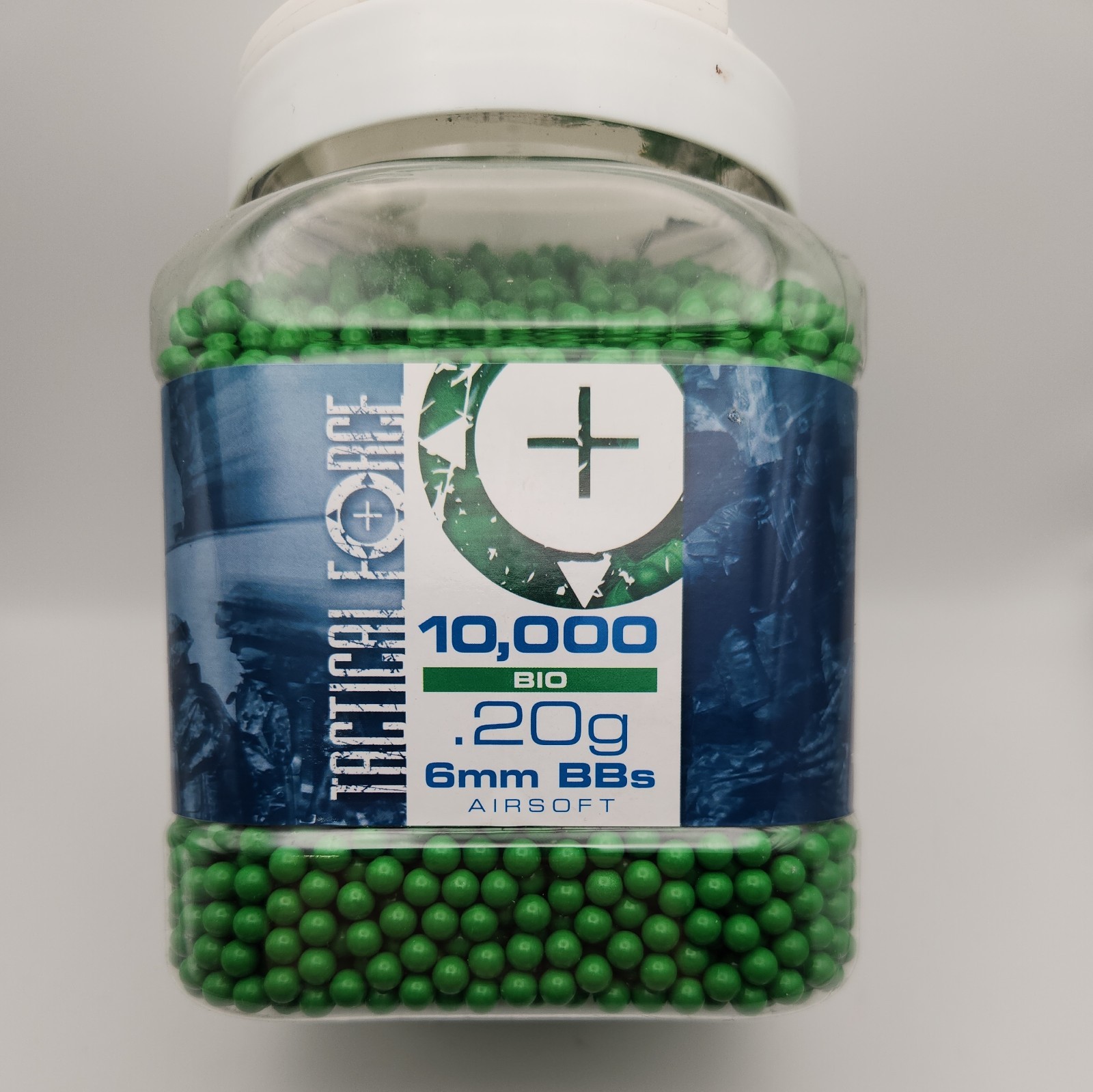 Tactical Force Airsoft 10,000 Bio 0.20g 6mm BBs Green Umarex Bottle