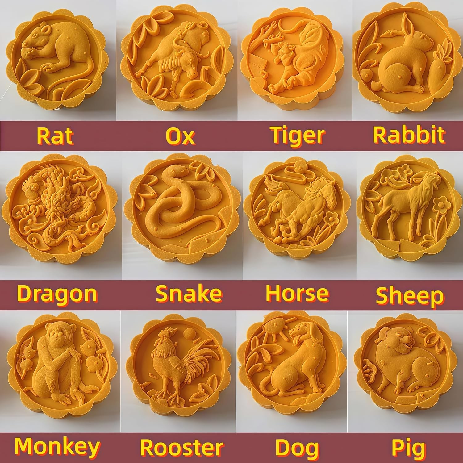 Mold 50g- Cookie Stamps Plastic Hand Press Shape Kitchen Gadgets DIY Baking
