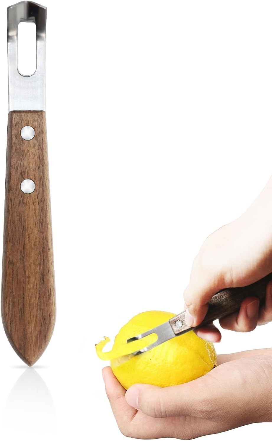 Professional Channel Knife & Citrus Zester Tool Stainless Steel Lemon Peeler