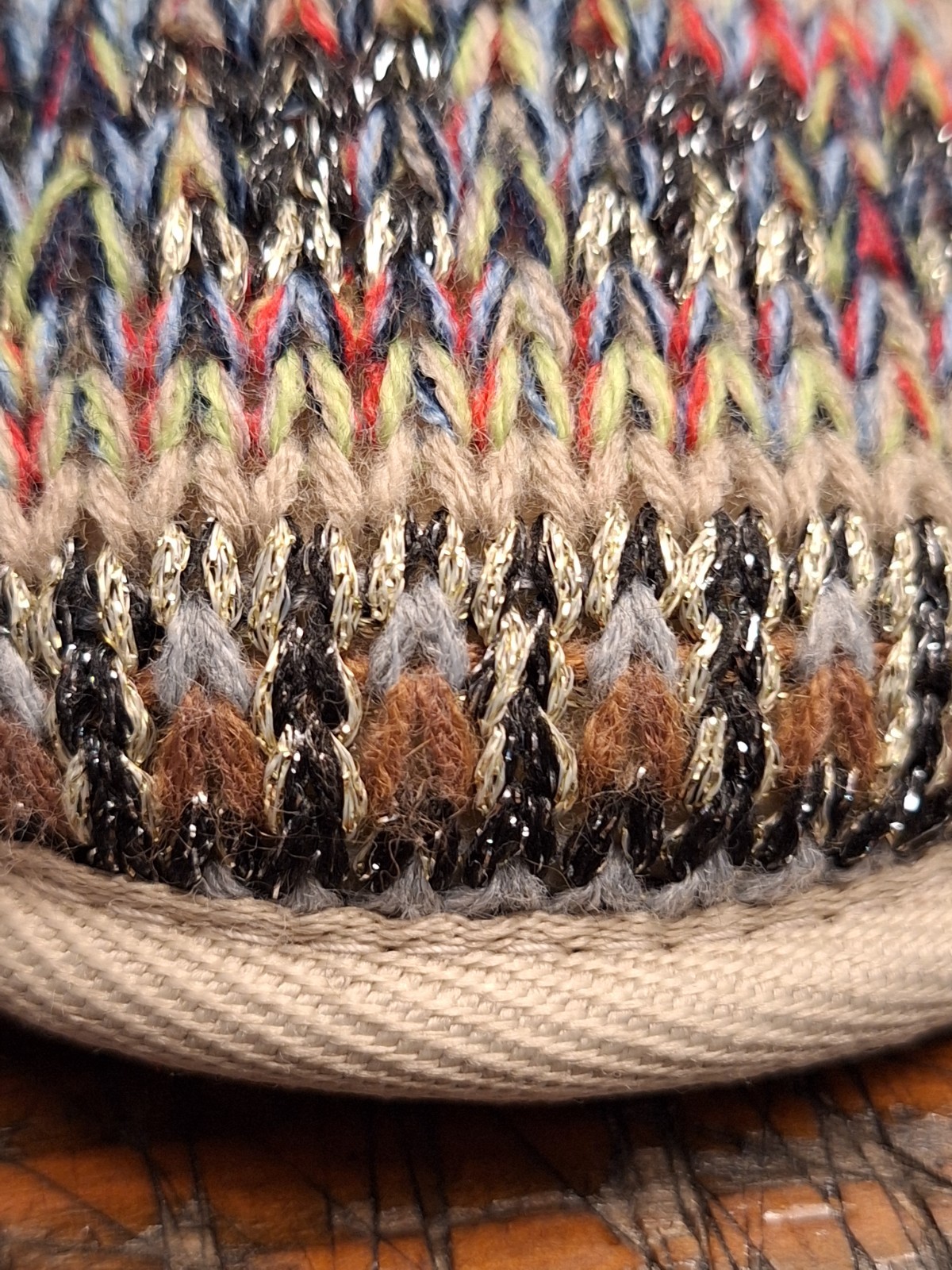 St John's Bay Booties Fur Lined Multicolored Woven Rubber Bottom MED NEW