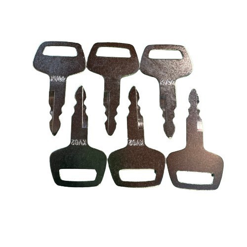 6 pcs keys KV02 719-10306001 Ignition FITS Various Kato Excavator  Grader Dozer