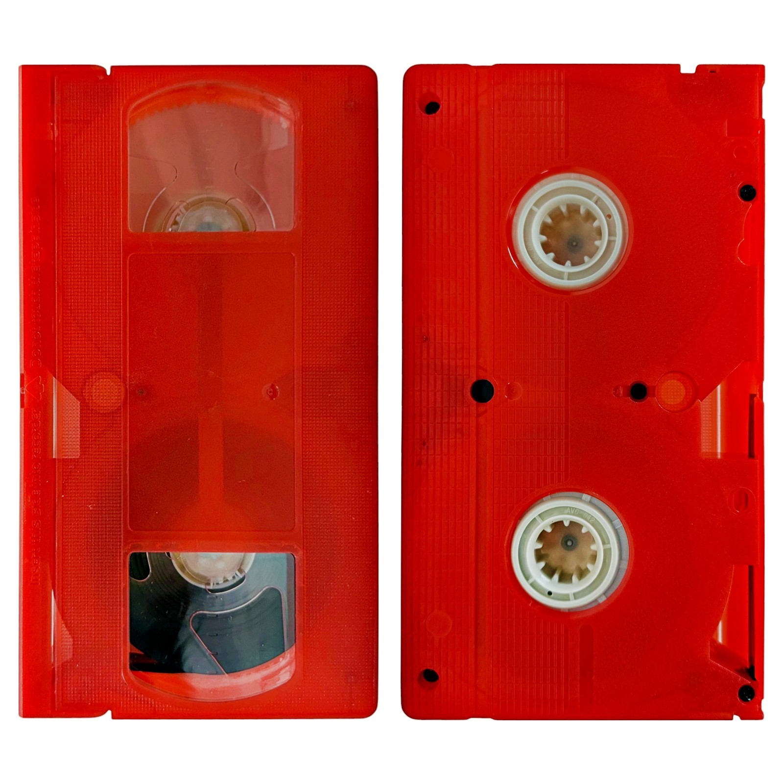 VHS is LIFE Solid Red Color VHS Shell w/ T-130 Tape