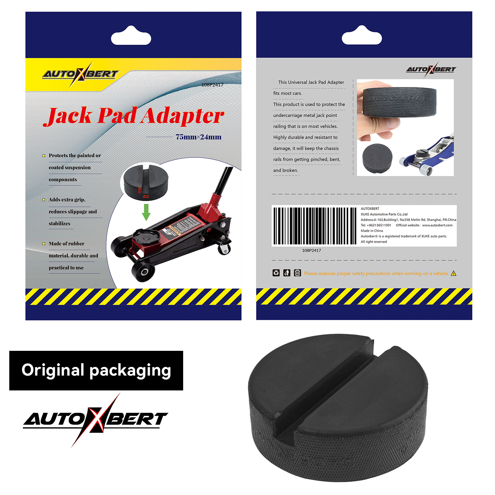 4x Trolley Jack Pad Pinch Weld Floor Jacking Lifting Adapter Classic Puck Rubber