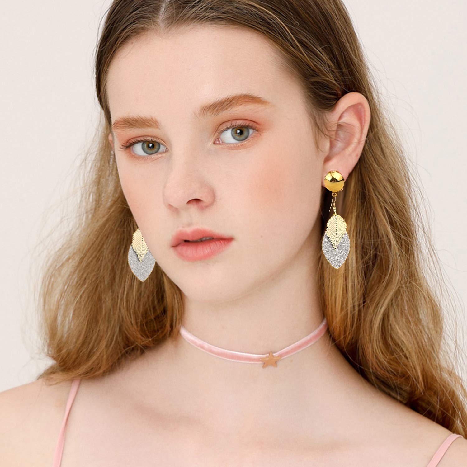 20 Pieces Clip On Earring Converter Non-Pierced Earrings Components with Loop...