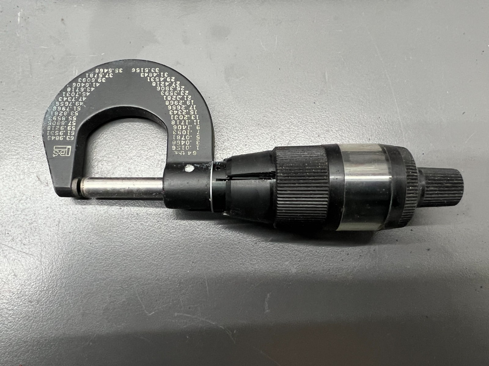 BROWN & SHARPE DIGIT MICROMETER 0-1" DIRECT READING to .0002" W CASE - USA