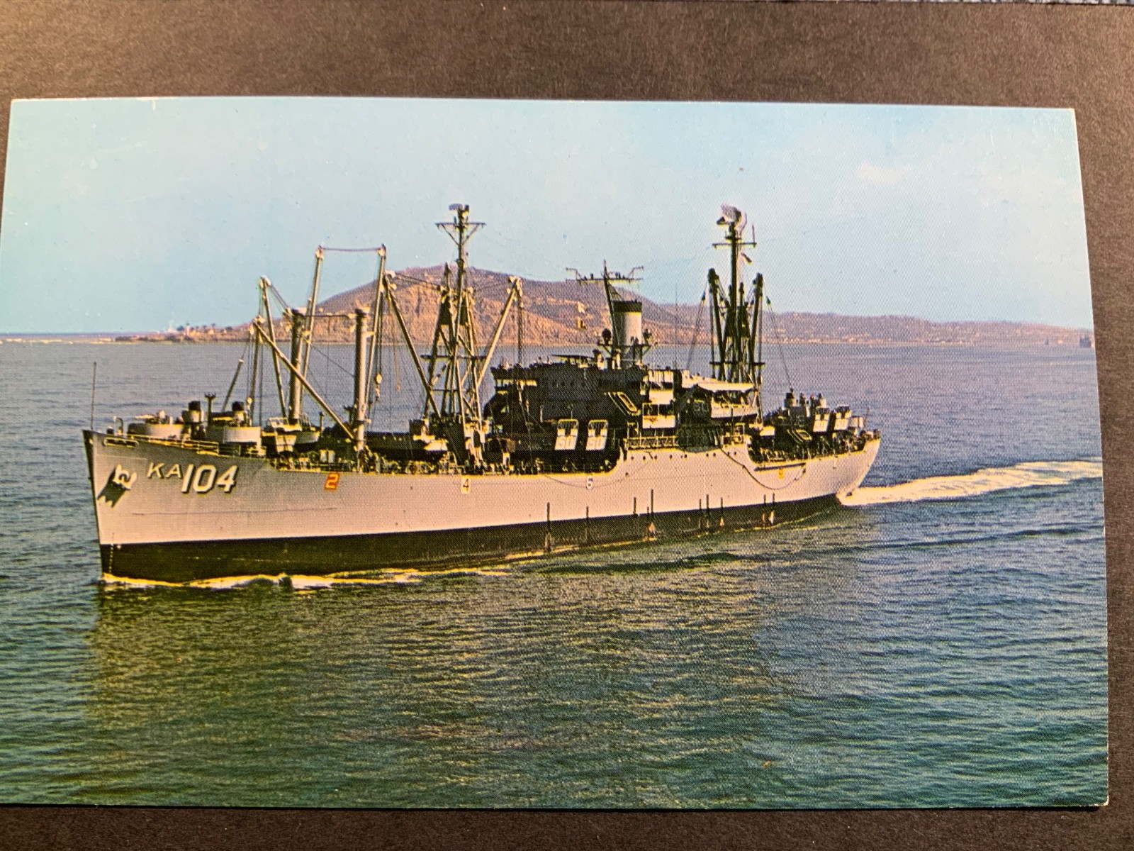 USS Seminole AKA-104. US Navy Amphibious Attack Cargo Ship.