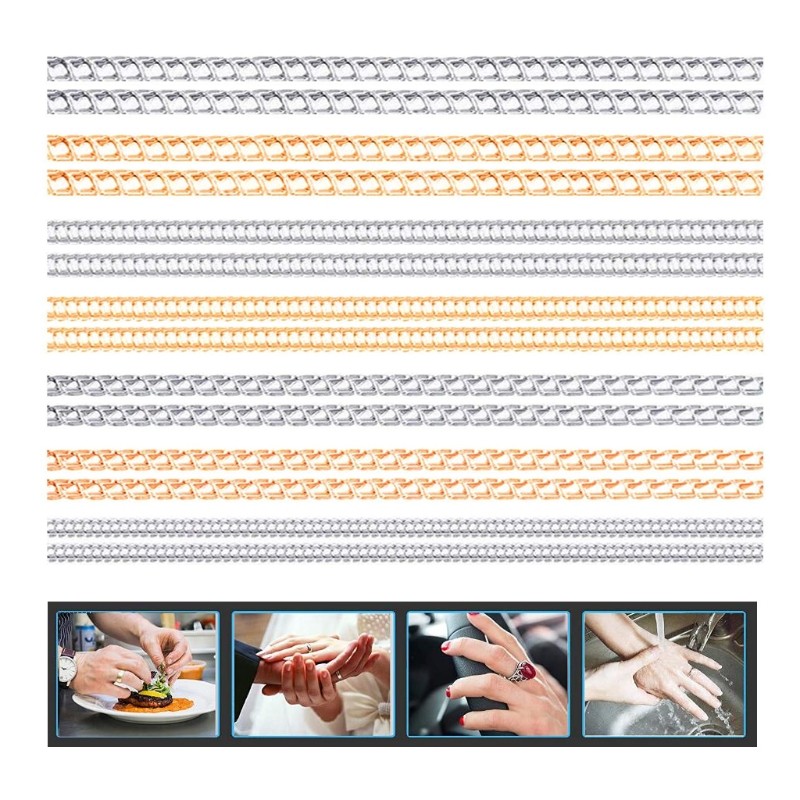Ring Band Size Adjusters Invisible Fitting Plastic Texture for Various Rings