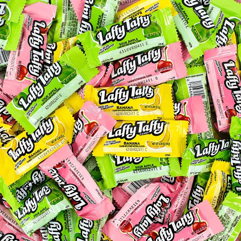 Laffy Taffy Assorted Chewy Candy - Banana, Cherry & Sour Apple 1LB & 1.5LB Mix!