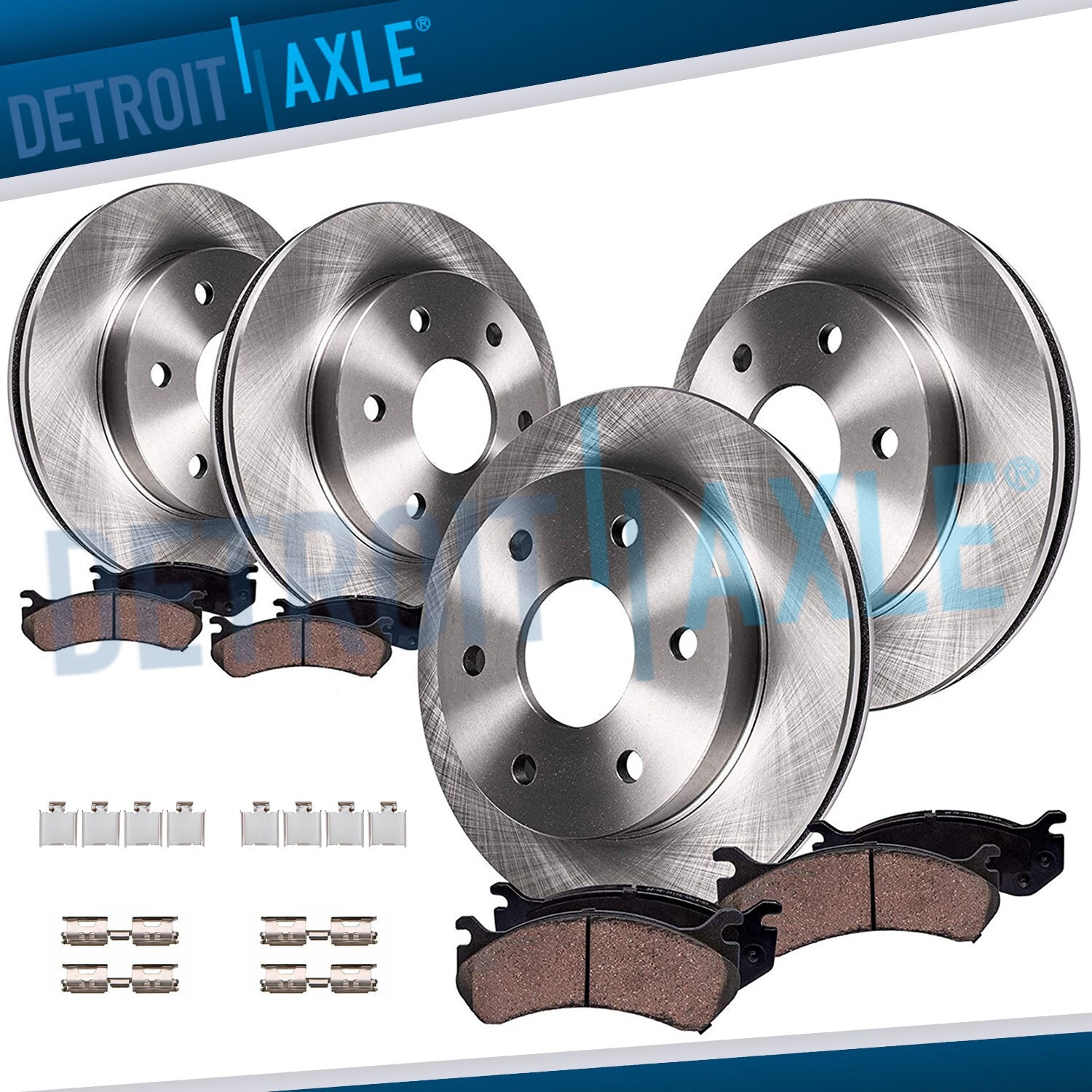 Front Rear Rotors Brakes Pads for 2018 - 2020 F-150 Expedition Lincoln Navigator