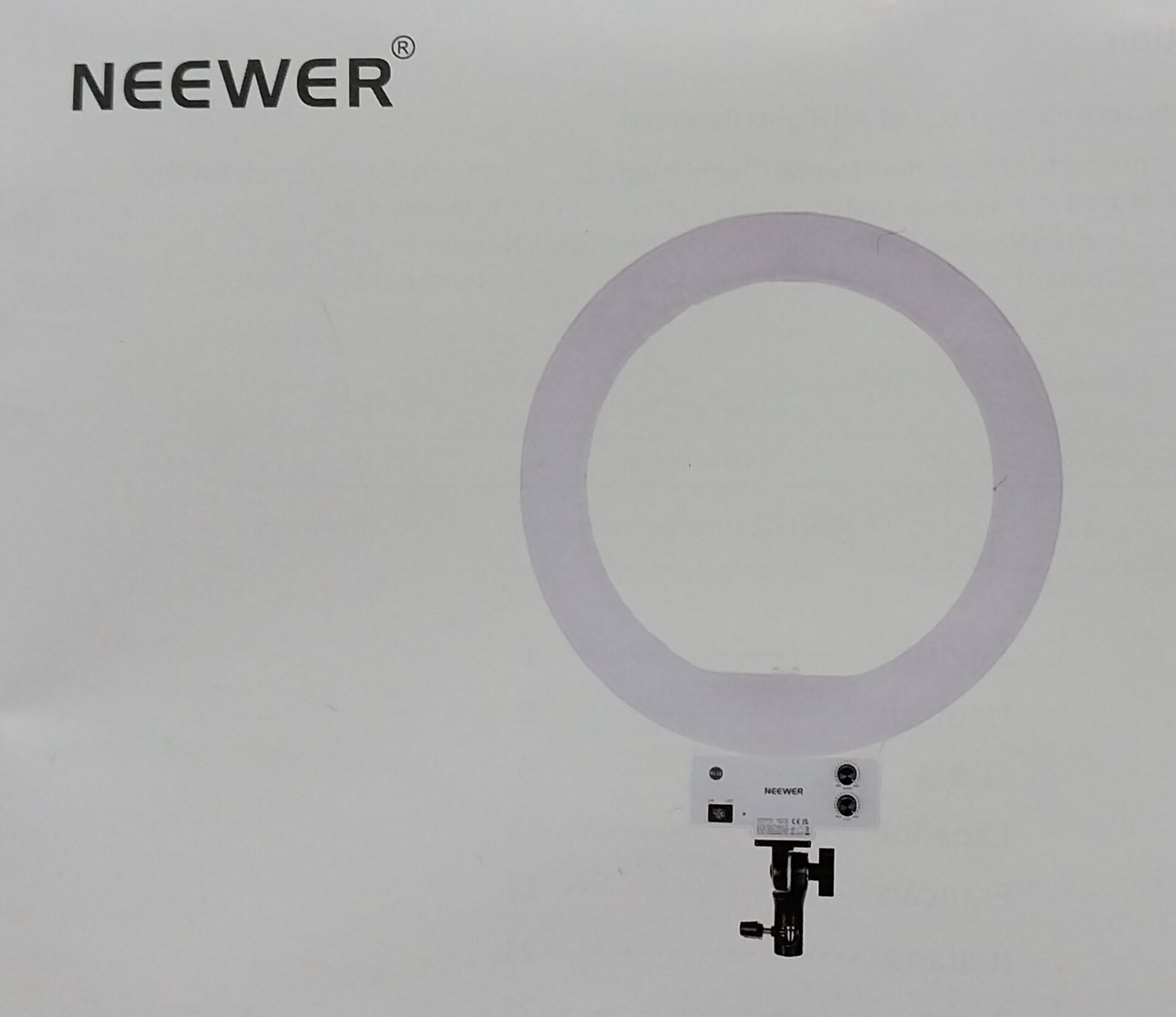 Neewer 18" LED Ring Light Stand Bluetooth Photography Dimmable RL-18 New