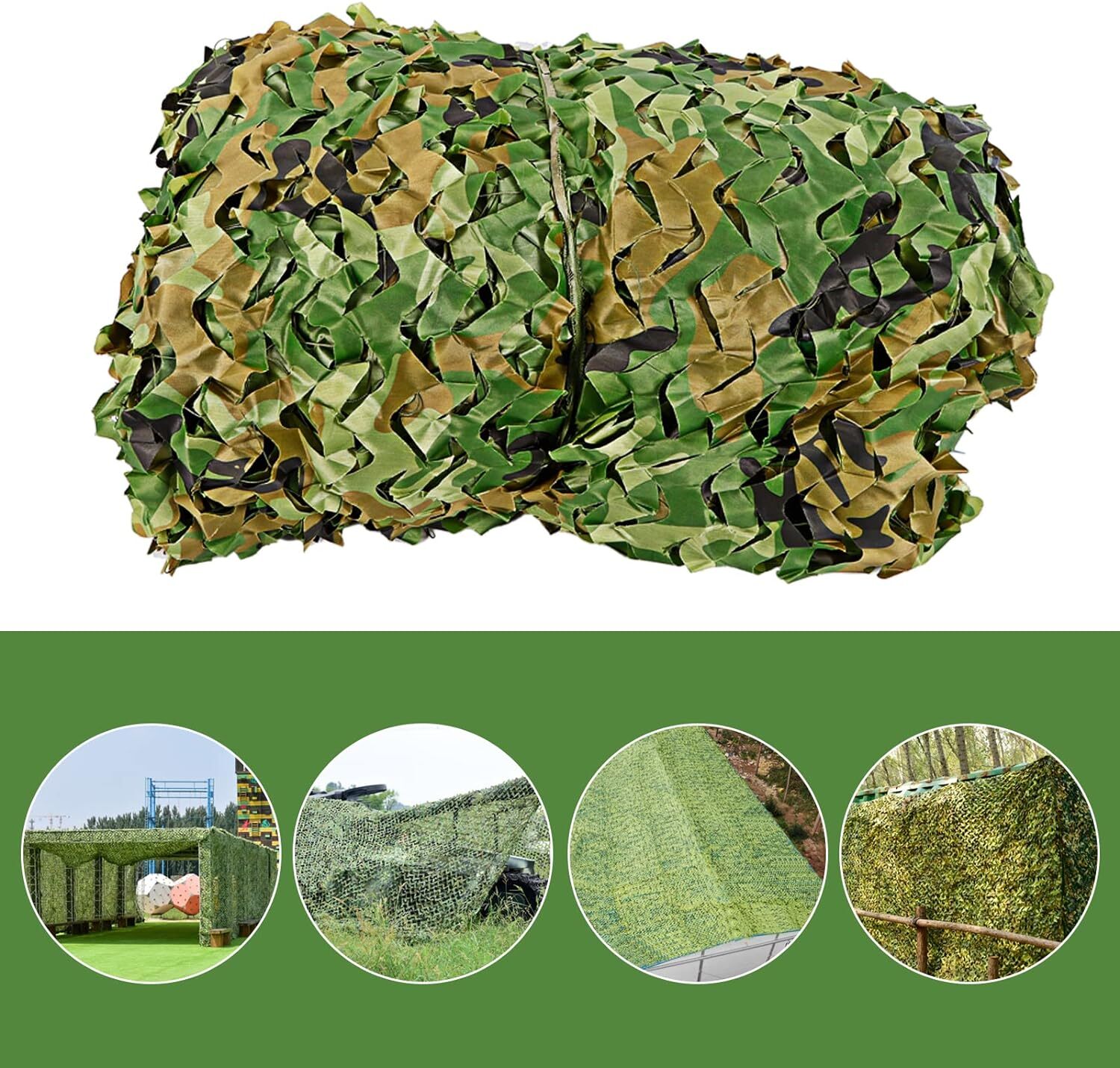 6*8m Camouflage Netting Ft Camo Net Woodland Net For Military Camping Hunting