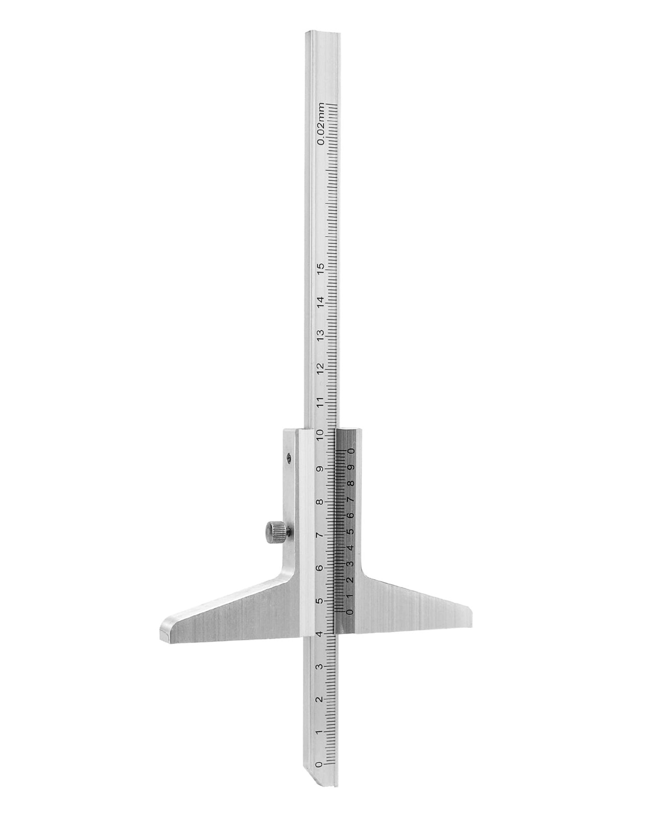 QWORK Depth Vernier Caliper, 0-150mm Aluminum Micrometer Gauge Measuring...