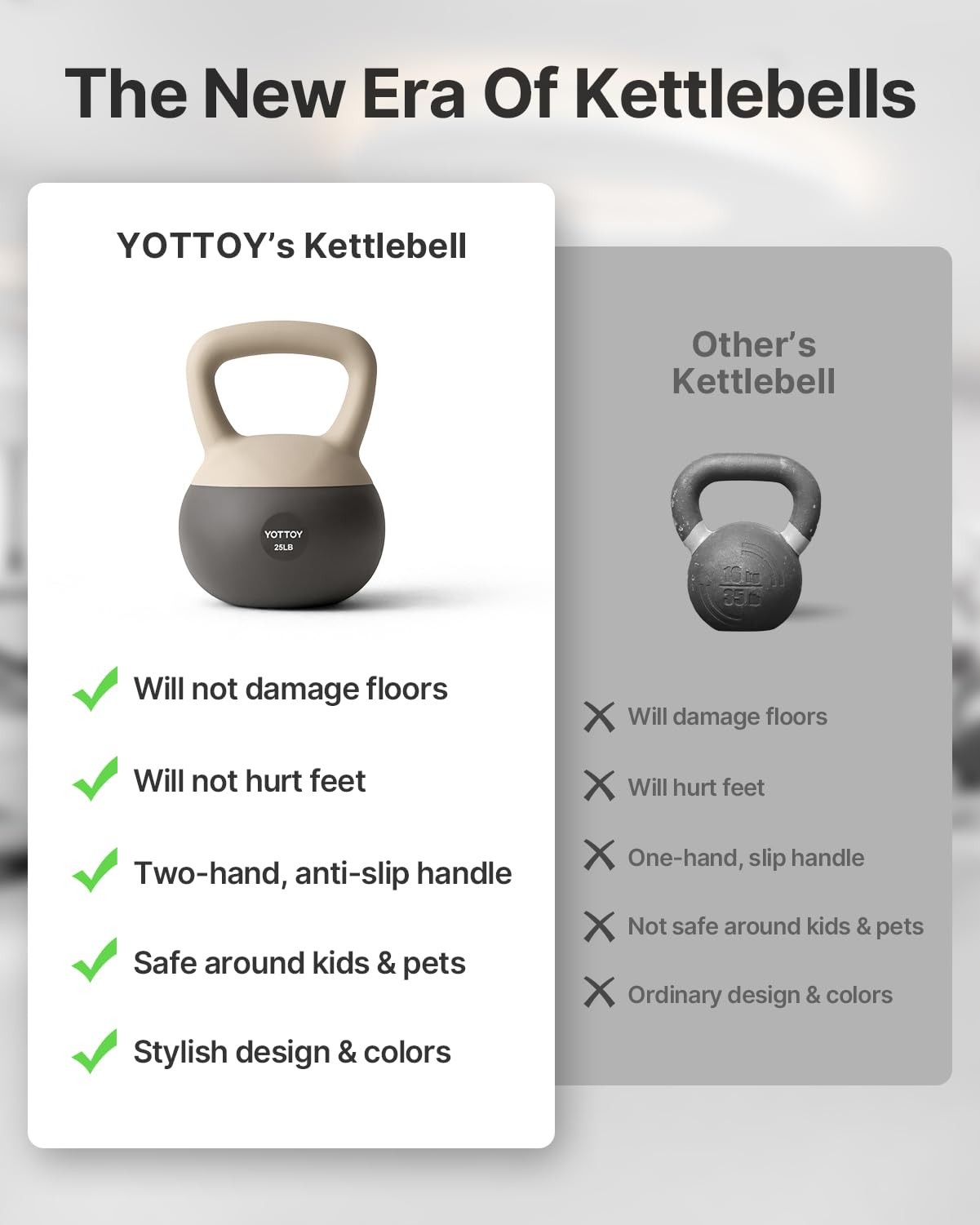 YOTTOY Soft Kettlebell, Set for Strength Training Kettlebells & Home Workouts