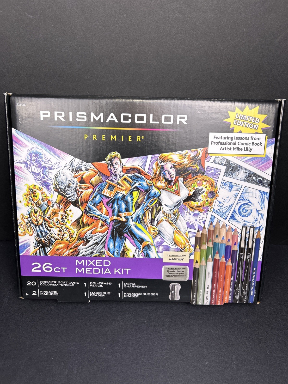 Prismacolor Premier 26ct Mixed Media Kit Limited Edition Comic Book Mike Lilly