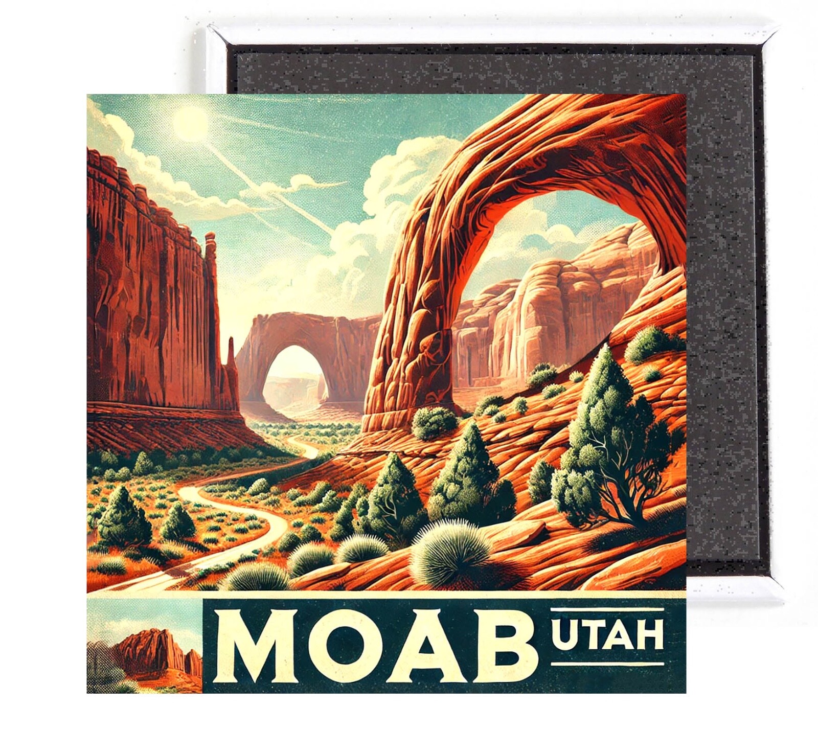 Moab Utah FRIDGE MAGNET travel souvenir