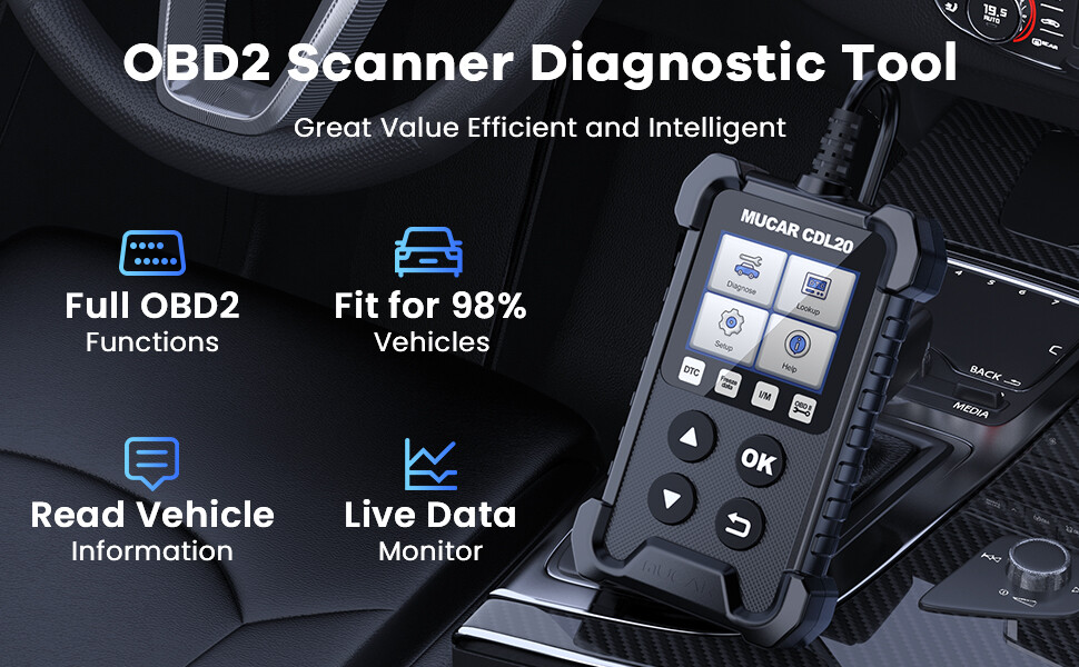 Car Diagnostic Tools Code Reader Clear Engine Light Smog Test Auto Scanner