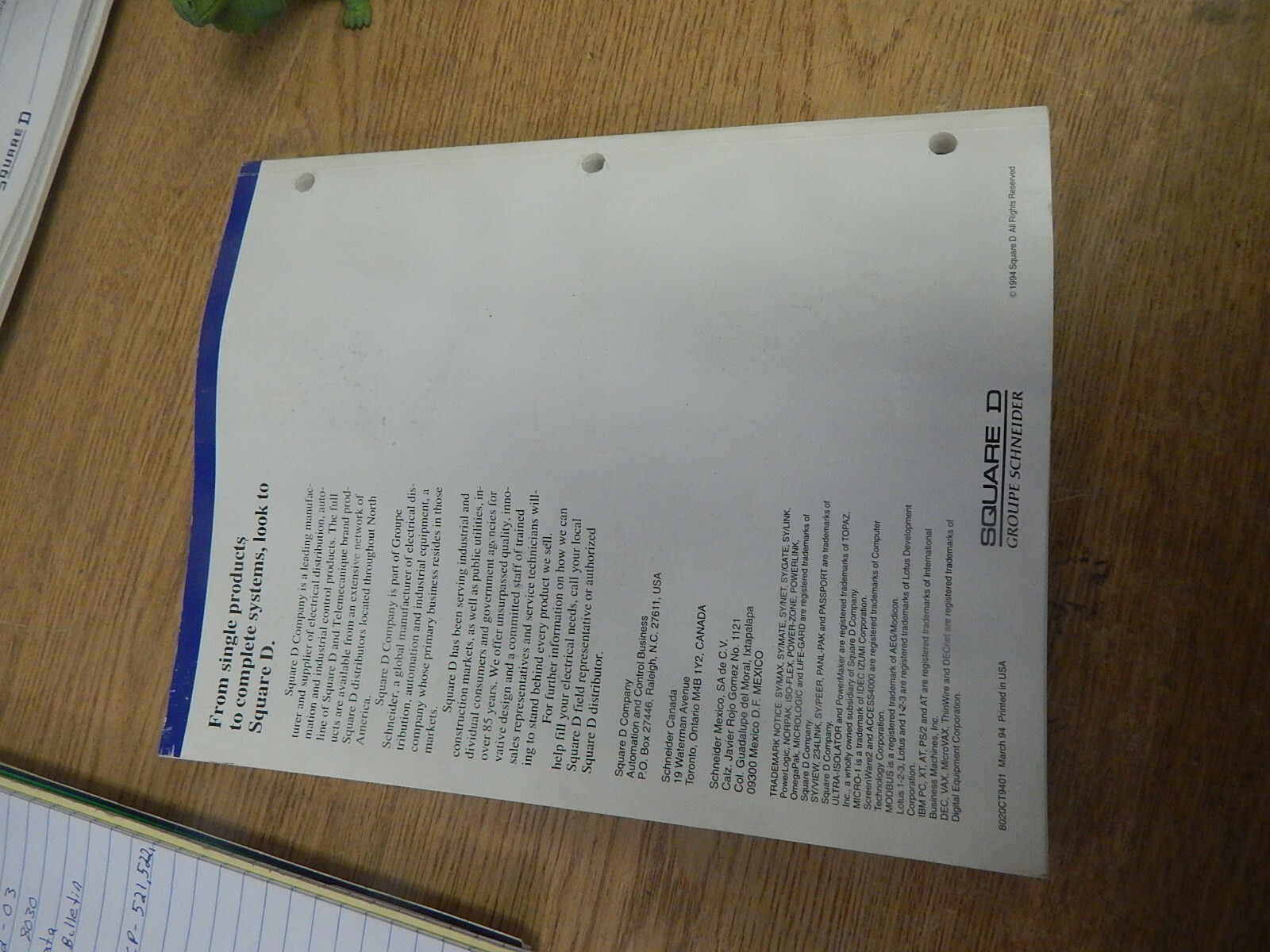 Square D File 8 000 Programmable Controllers Catalog *FREE SHIPPING*
