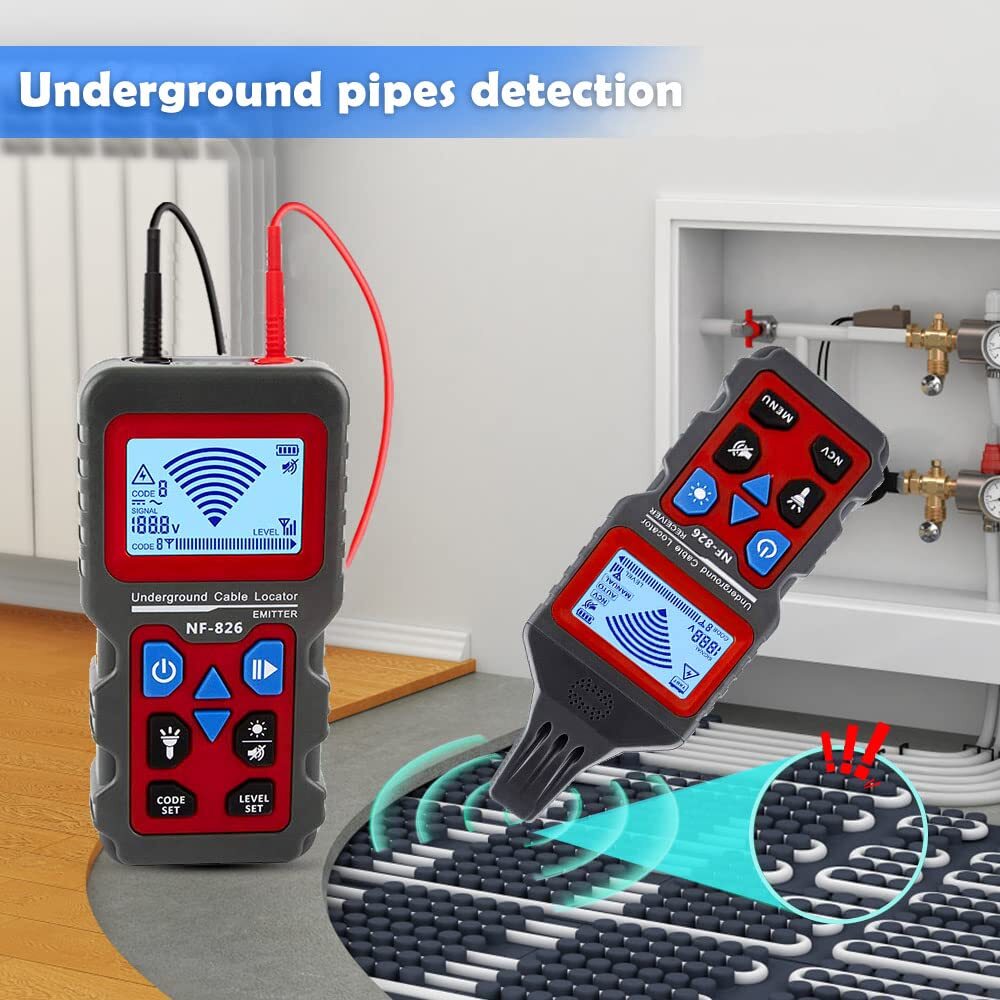 NF-826 Locator Wire Tracker Detection Wall Electrical Underground Cable Tester