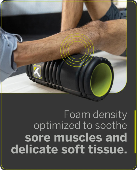 TriggerPoint GRID Foam Roller 13" Black Deep Tissue Muscle Massage Therapy Yoga