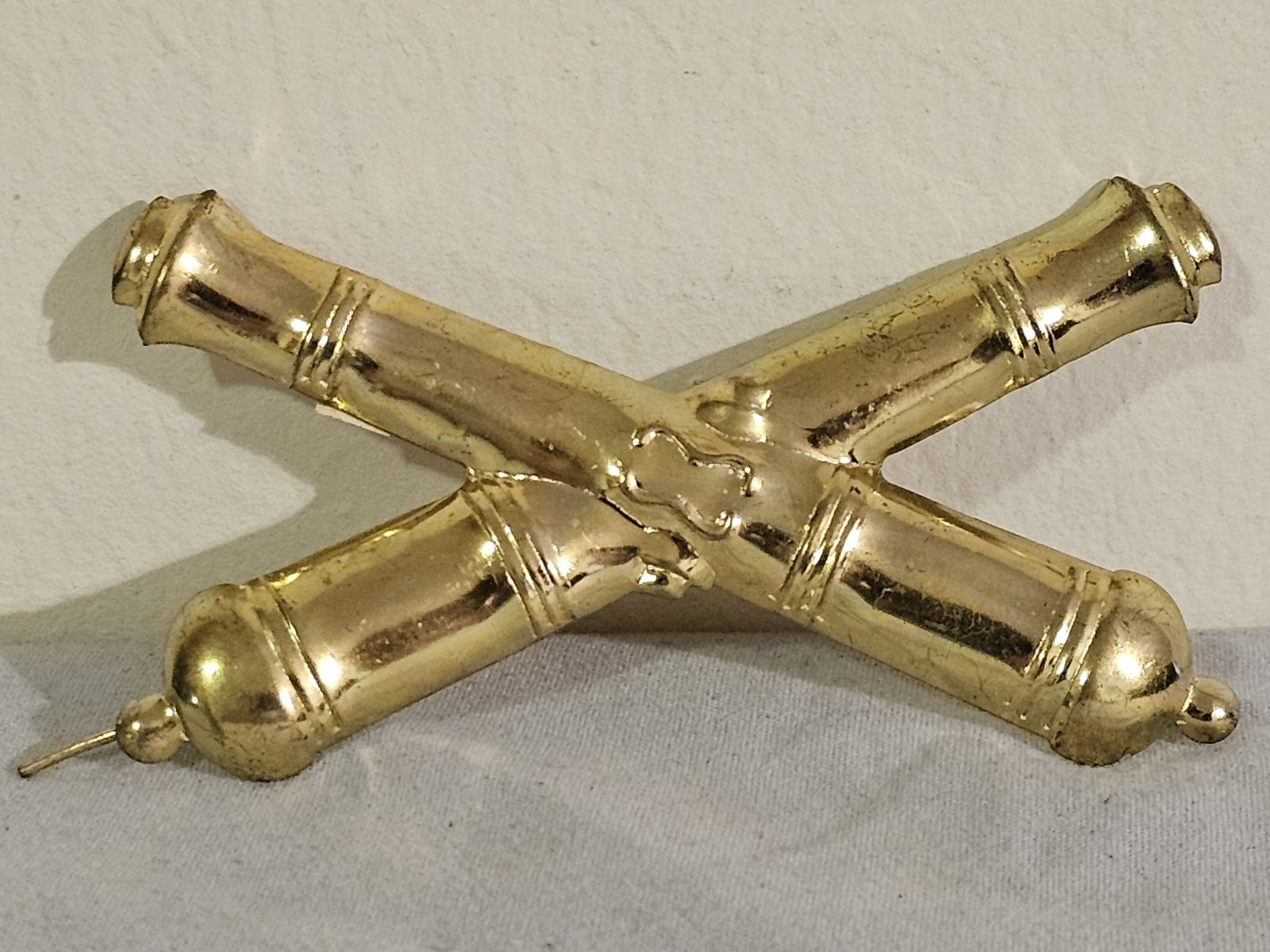 Civil War Reenactment Replica Artillery Brass Hat Insignia Pin
