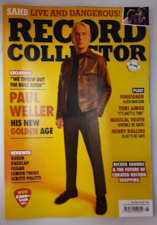Record Collector magazine May 2026 Paul Weller, SAHB, Foreigner, Tori Amos Queen