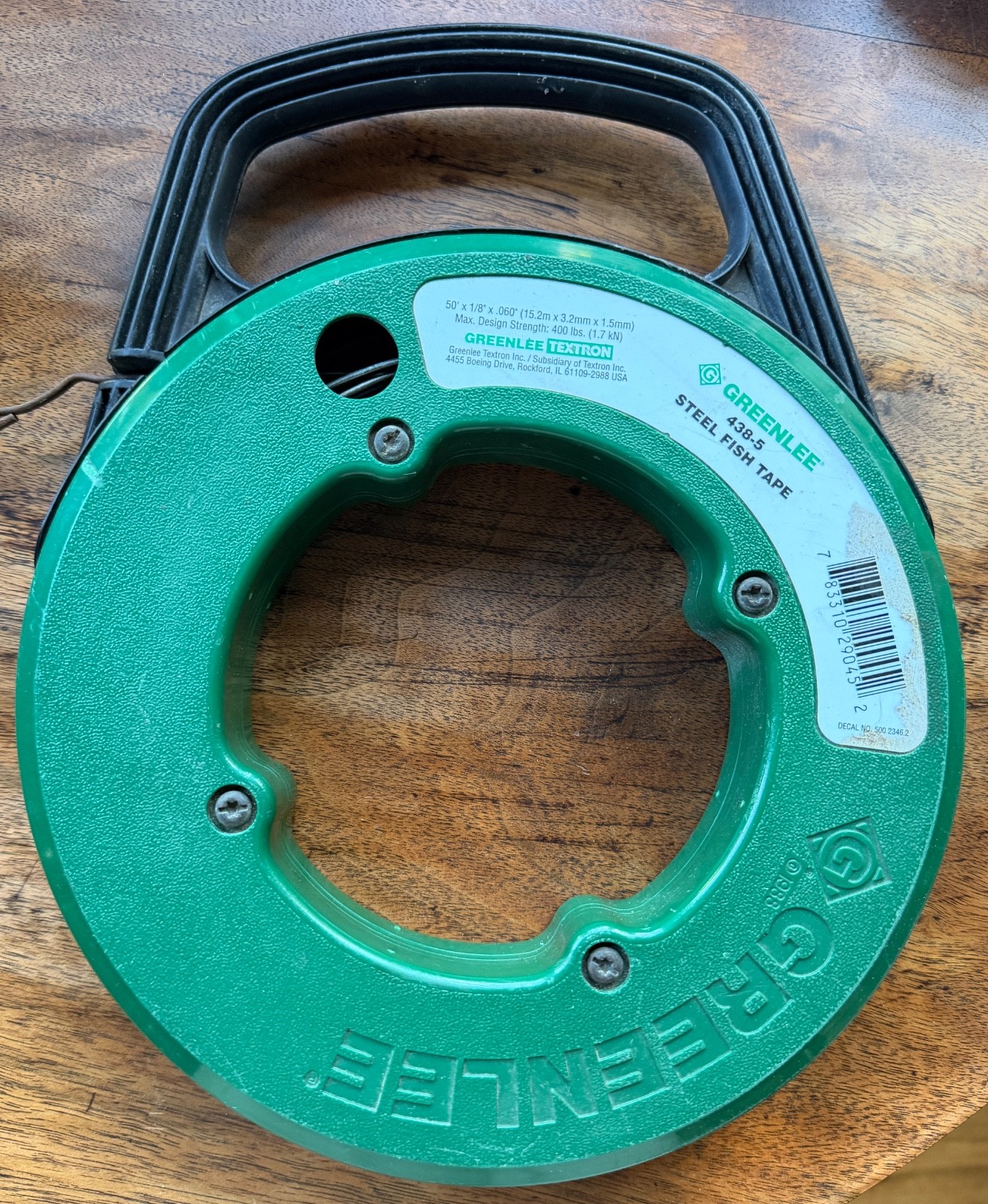 Greenlee Contractor Grade #438-5 Steel 50 Foot Fish Tape 1/8" x 0.060" V453