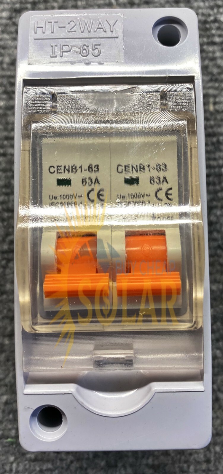2 string solar combiner box disconnect new DC1000V Includes 63A Breakers