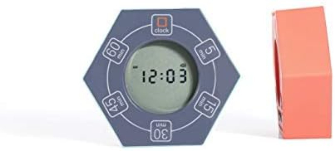Rotating Productivity Clock for ADHD, White