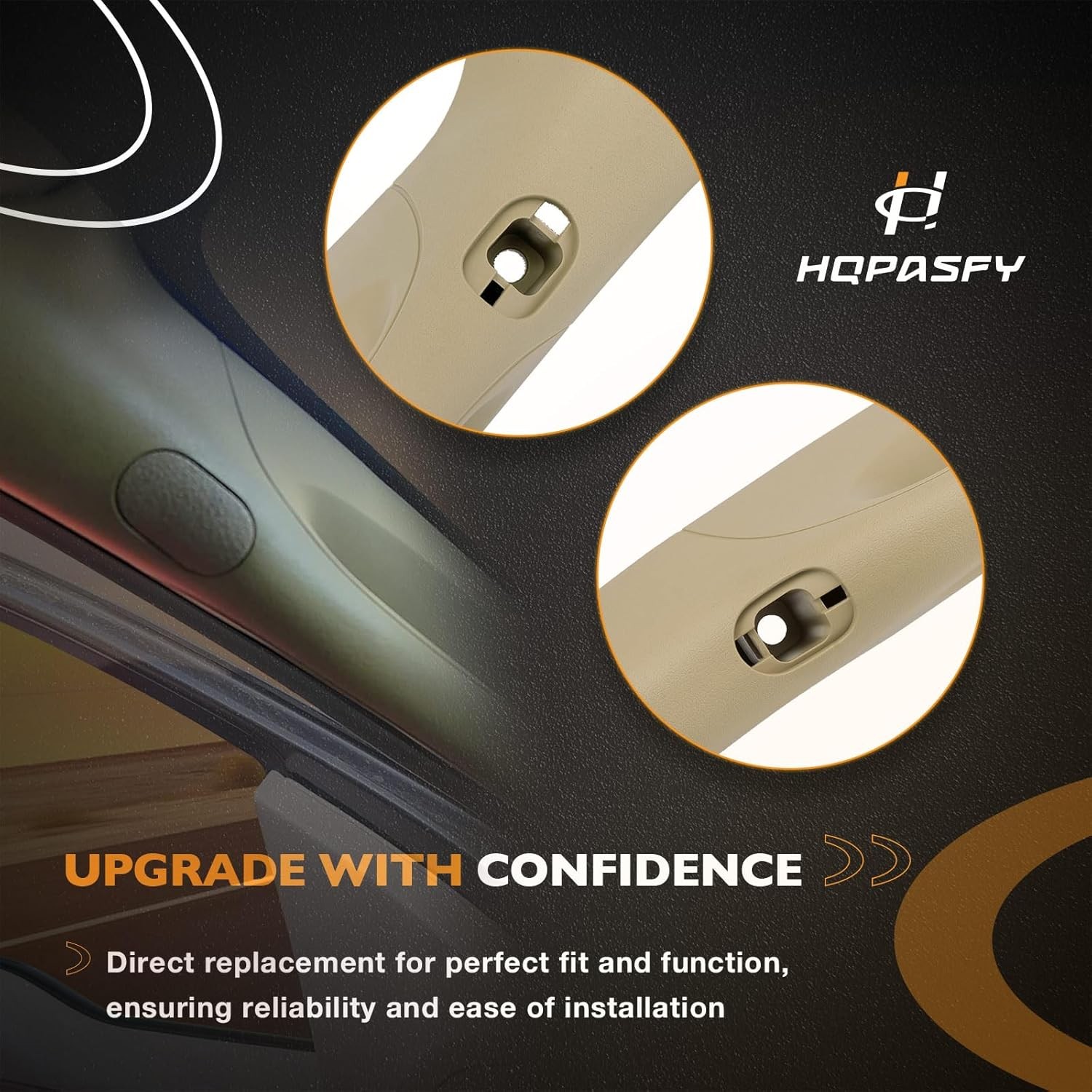 A Pillar Interior Trim Grab Left Right Driver Passenger Side, Beige