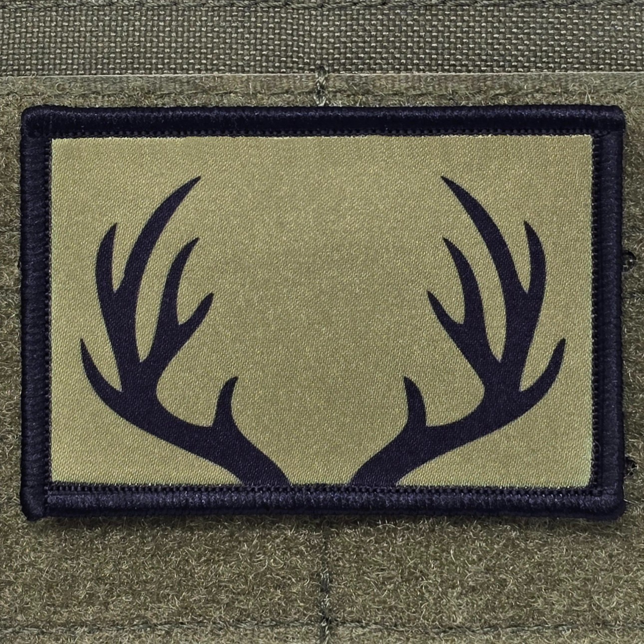 Deer Hunter Patch Moral Tactical Meme Military Buck USA Flag Hook & Loop 3x2
